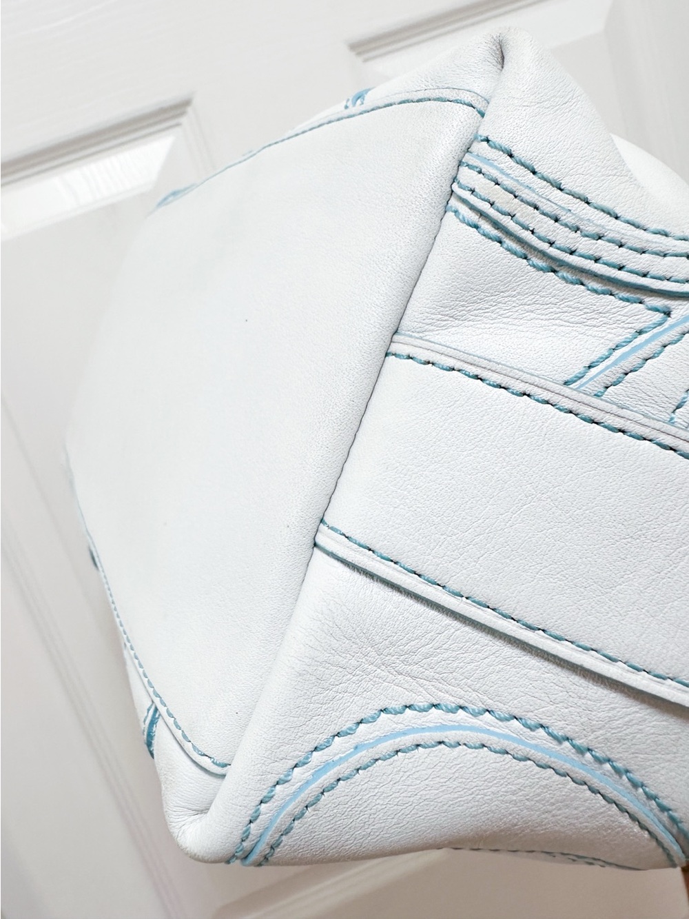 Coach Legacy Omotesando Flagship Duffle White Leather Patchwork Crossbody 23421 - Picture 14 of 16